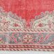 Tapis vintage turc classique rouge et crème