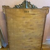 Bevelled mirror with gilded stucco parclose, from the Napoleon III period