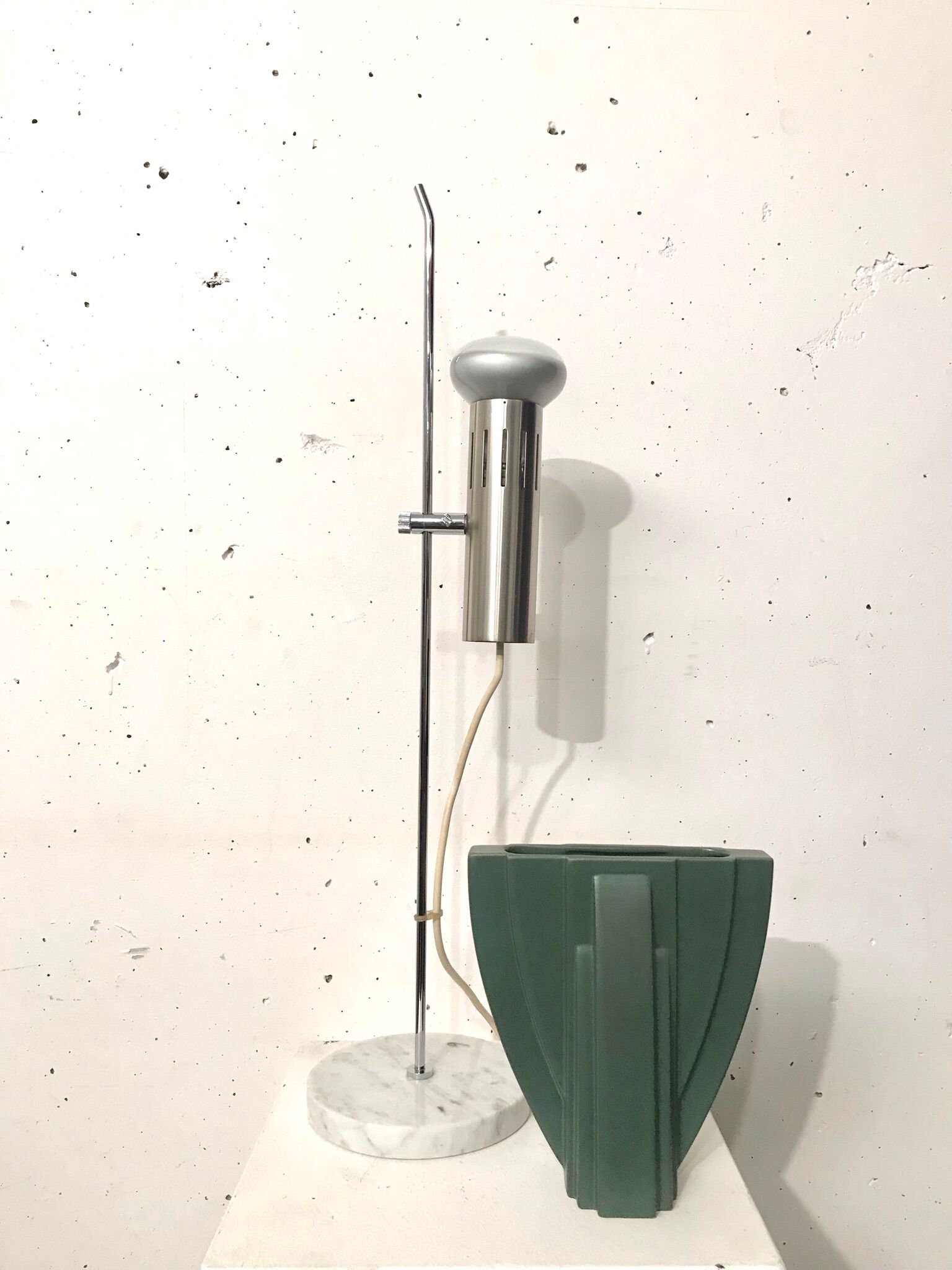 Geometric ceramic vase Claude Dumas 1980