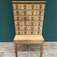 Shannon square table and 24-compartment business unit set