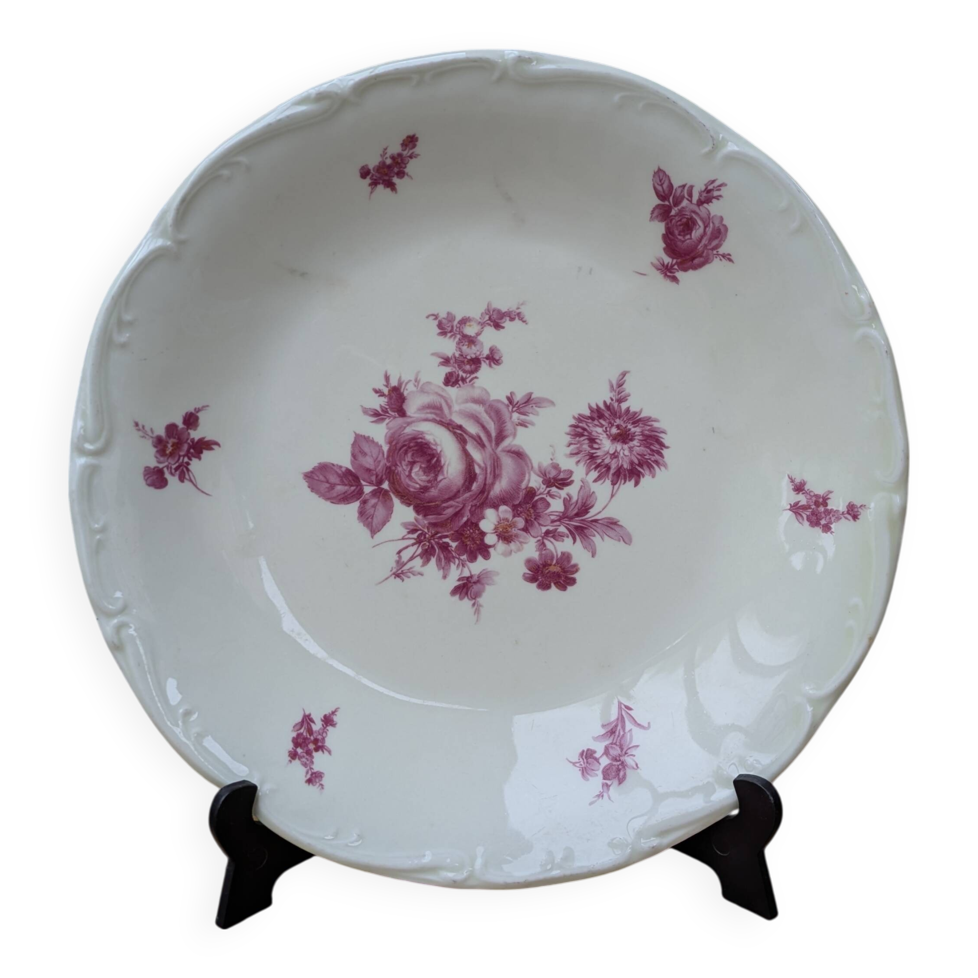 Deep plate in Sologne porcelain Larchevèque extra hard enamel