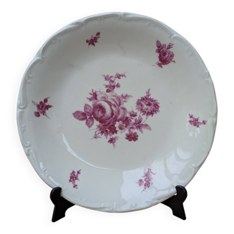 Assiette creuse en porcelaine de Sologne Larchevèque émail extra dur