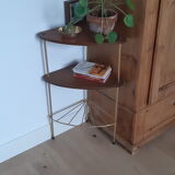 Gold metal corner shelf