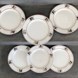 6 Flat Plates Terre de Fer Salins Charbonnier