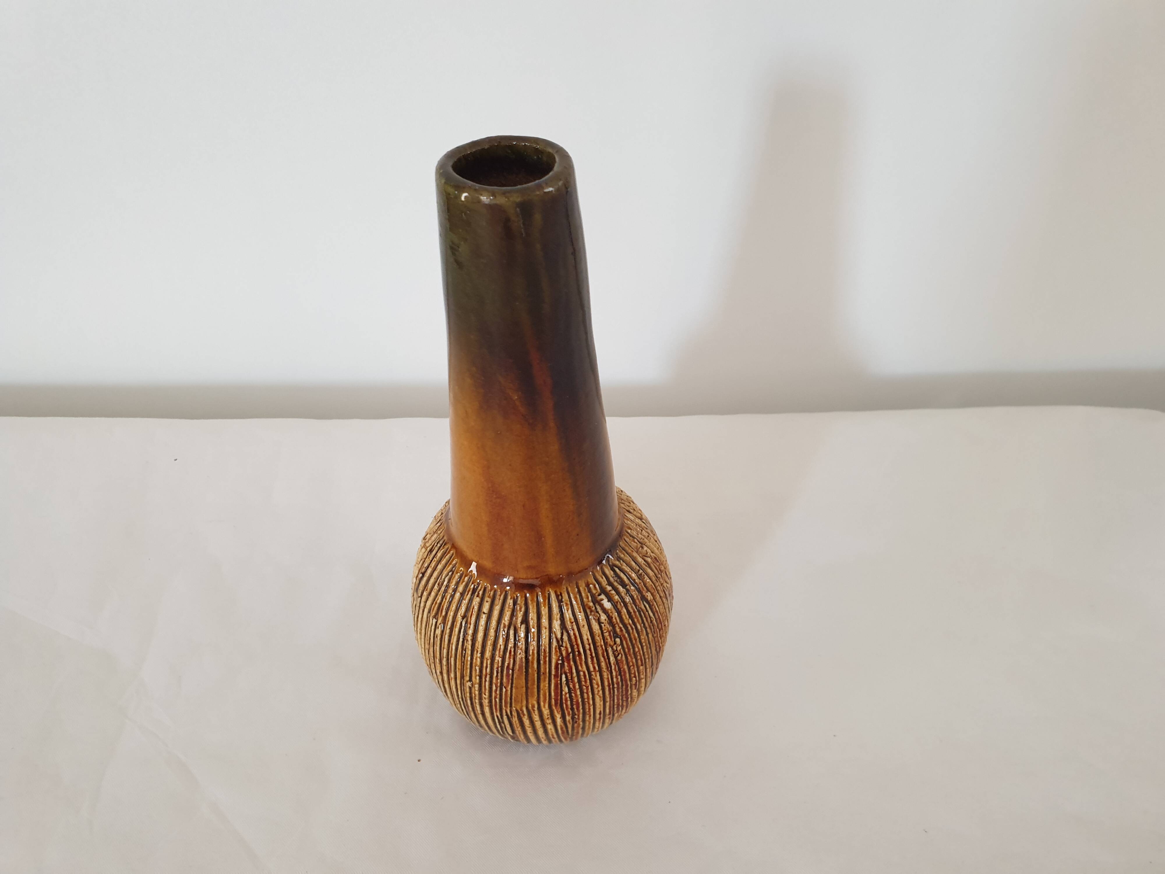 Scandinavian design ceramic soliflore vase - Vintage 70's