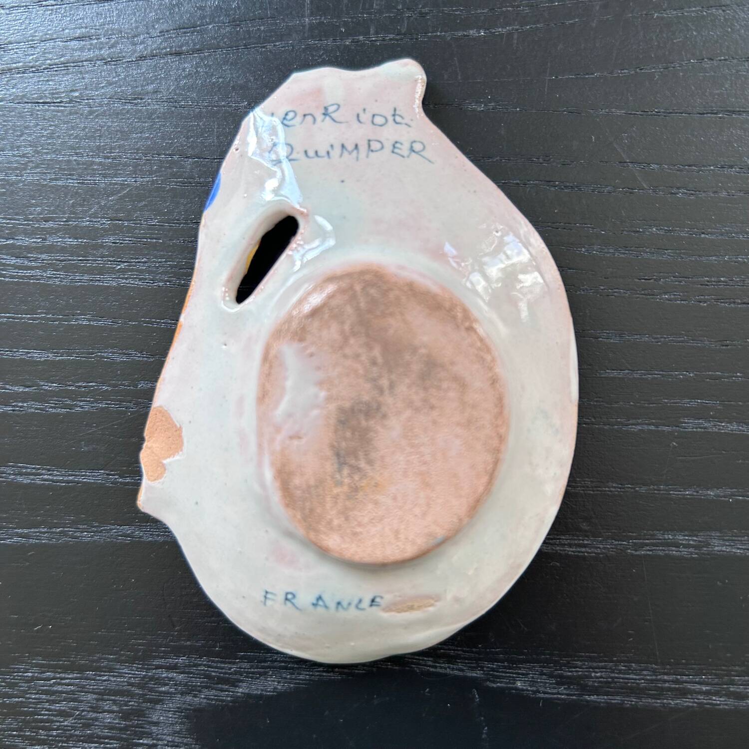 Old Henriot Quimper pocket emptier