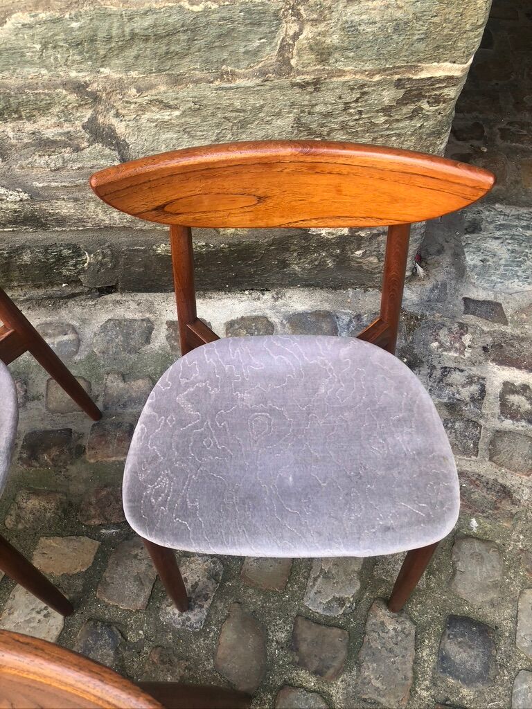 Set of six Harry Ostergaard chairs for Randers Mobelfabrick Denmark 1960