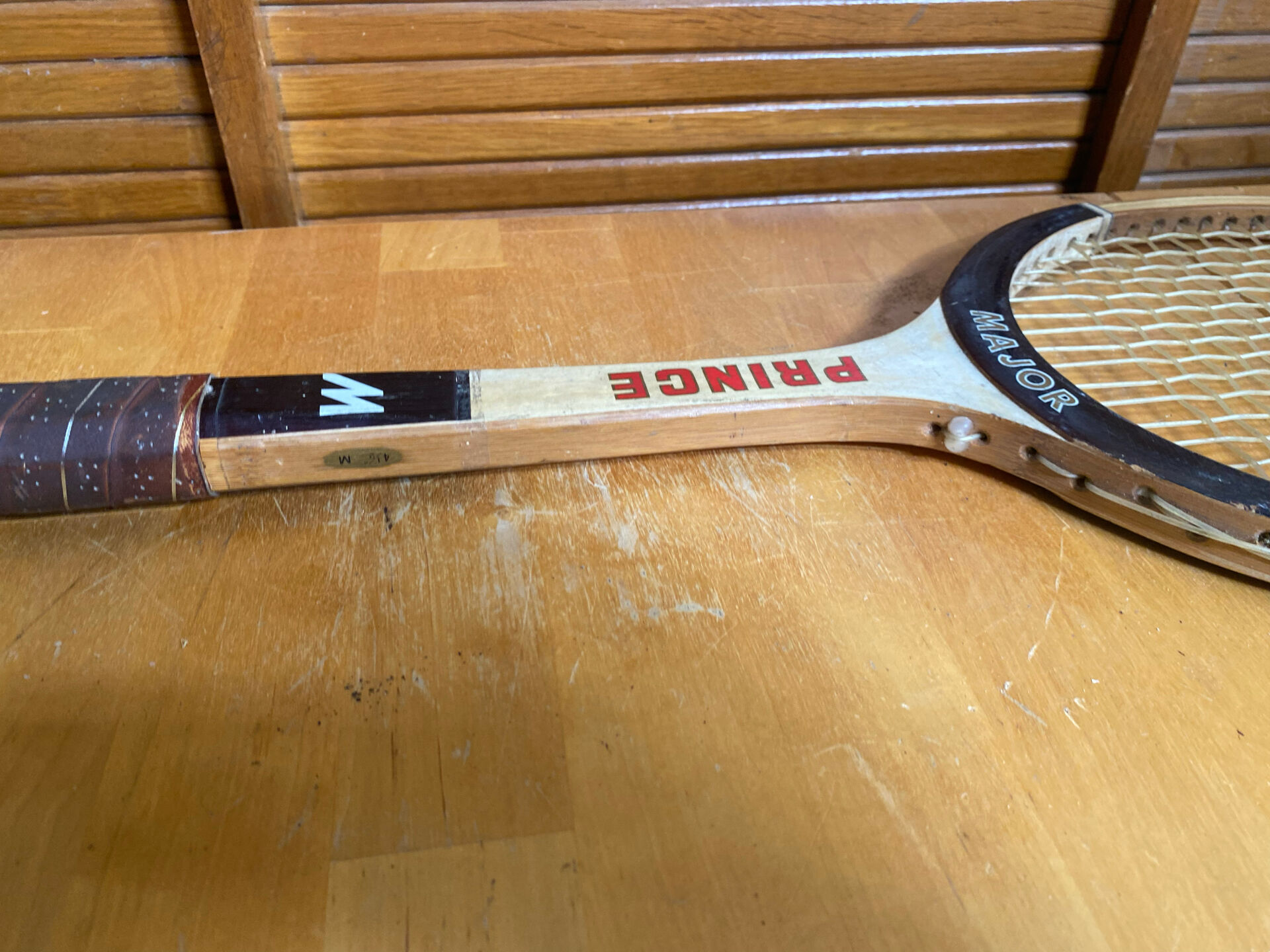 Vintage Major Prince Wooden Tennis Racket #E215