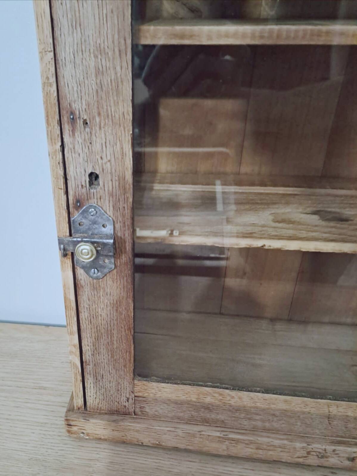 Vitrine murale rustique