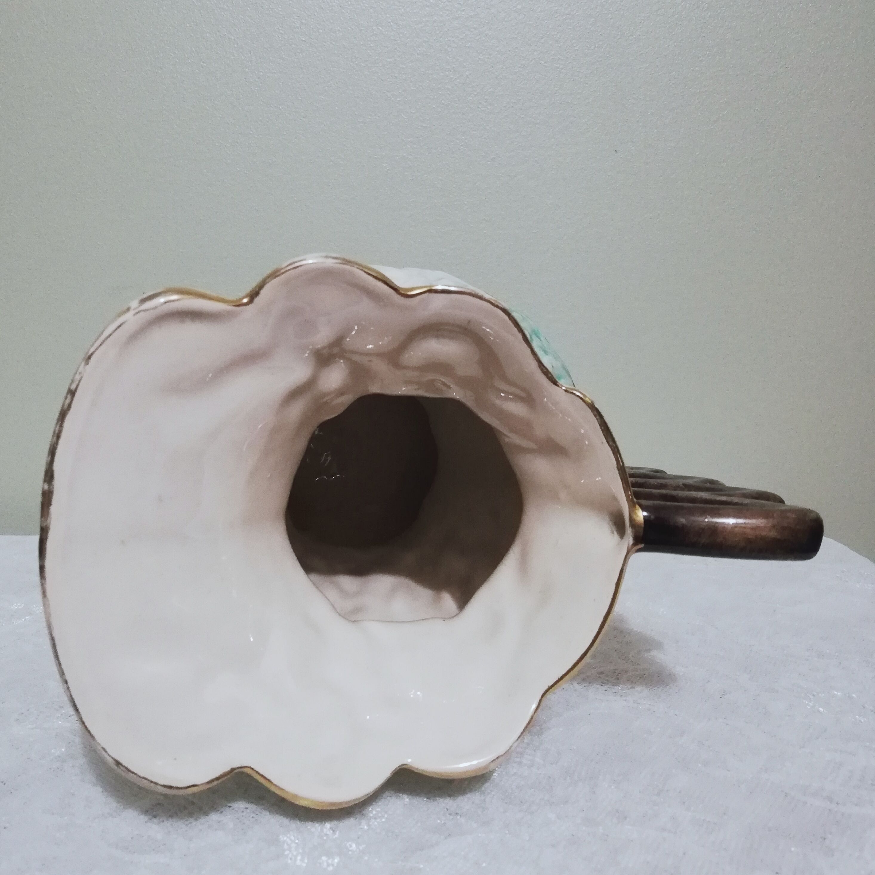 Ceramic pitcher vase signed Hubert Bequet