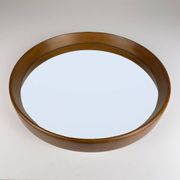 Mid-century wall mirror in teak, Italy, 1960s