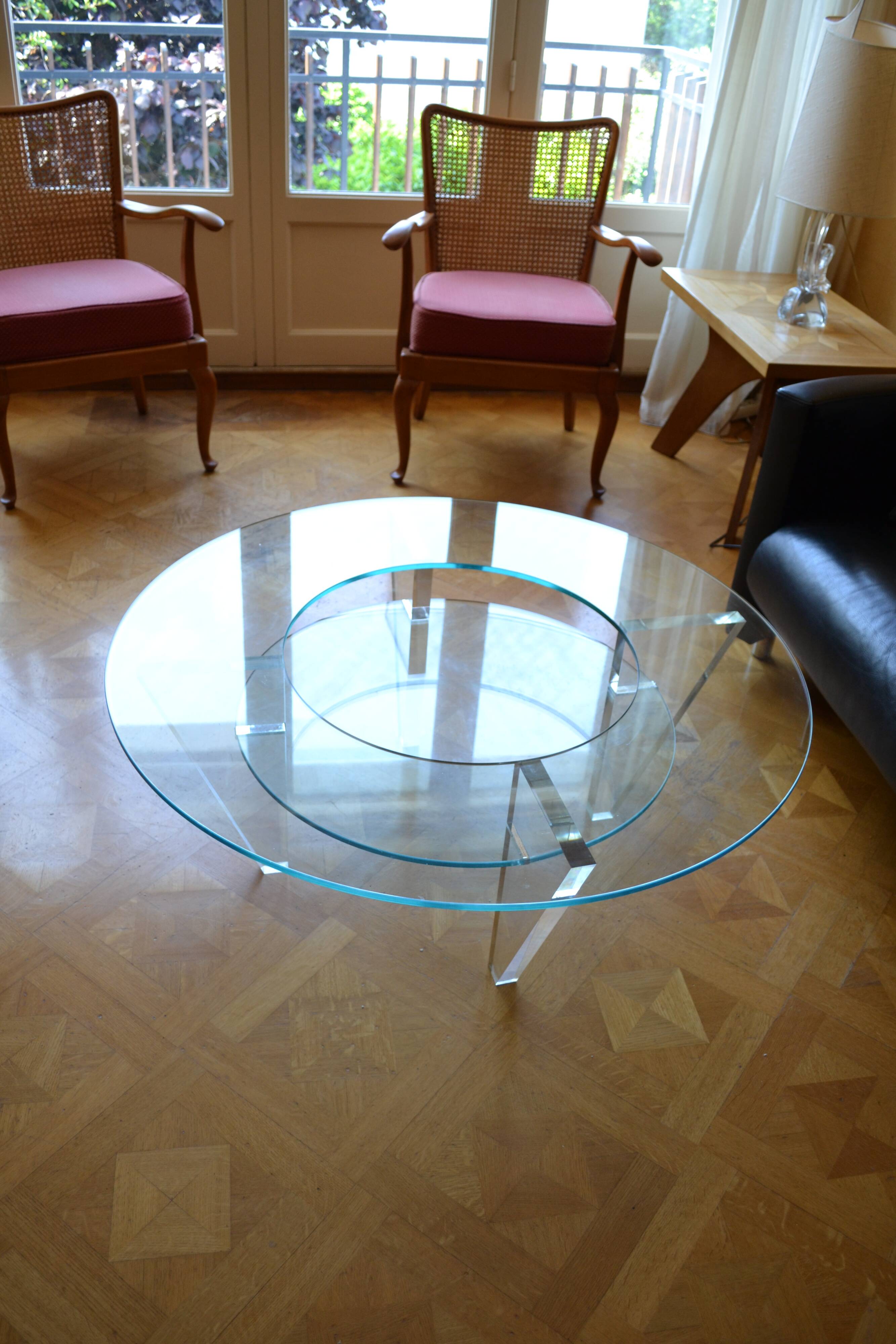 Two Tier Glass Coffee Table