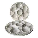 Barbotine Longchamp oyster plates