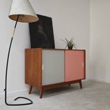 Buffet commode U-452 rose par Jiri Jiroutek pour Interier Praha 1960