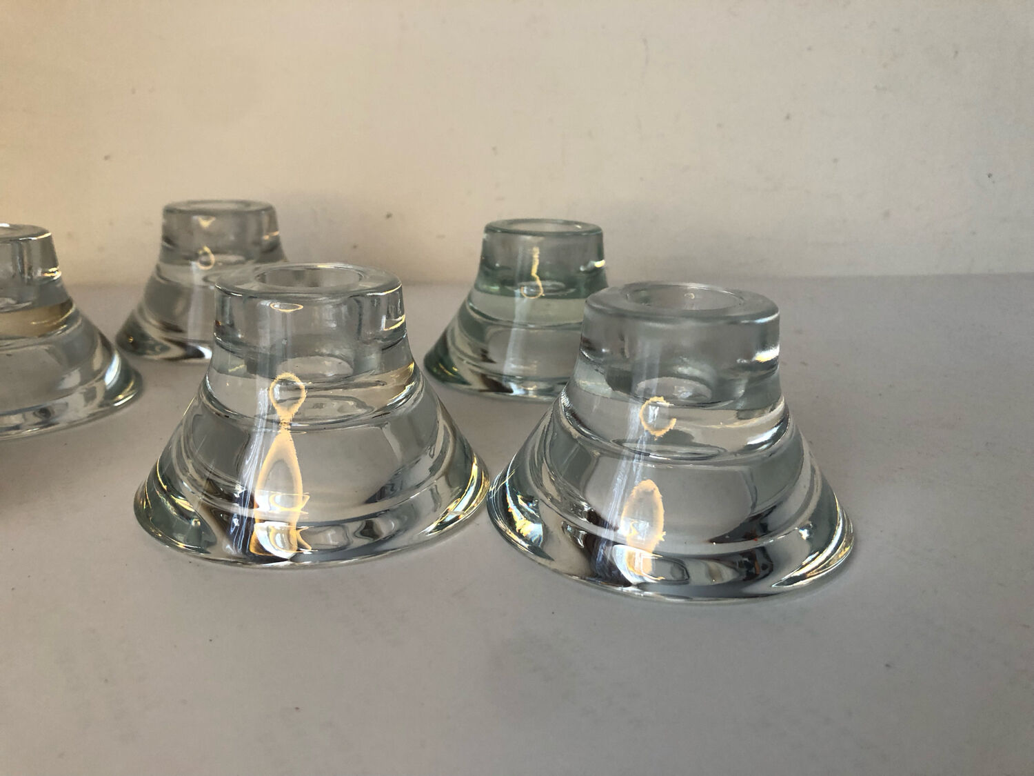 6 reversible candle holders design K and M Hagberg