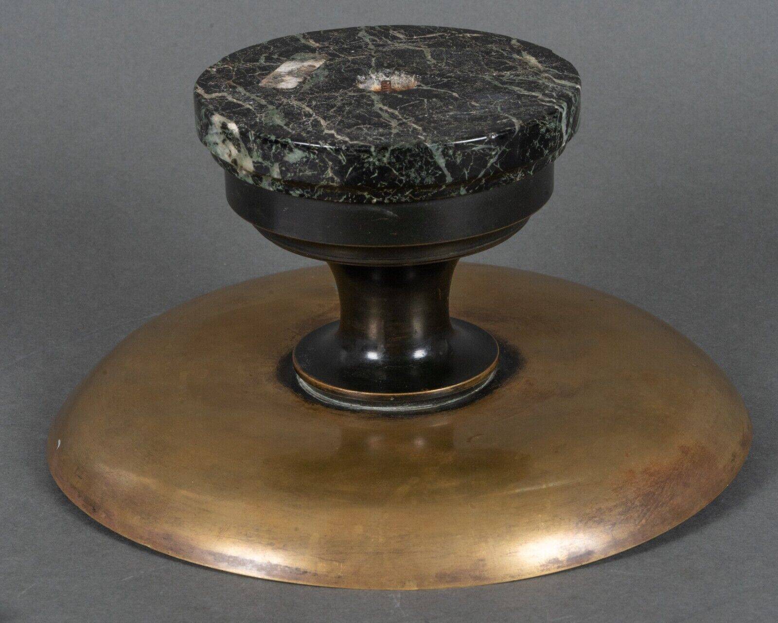 20th century bronze cup Emile Adolphe Monier Swimming swimmers on marble base