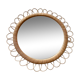 Miroir rotin vintage 40cm