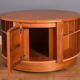 Restored teak retro round nathan squares drum coffee table collectors item
