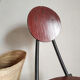 Old wooden chair and seated metal and round back
