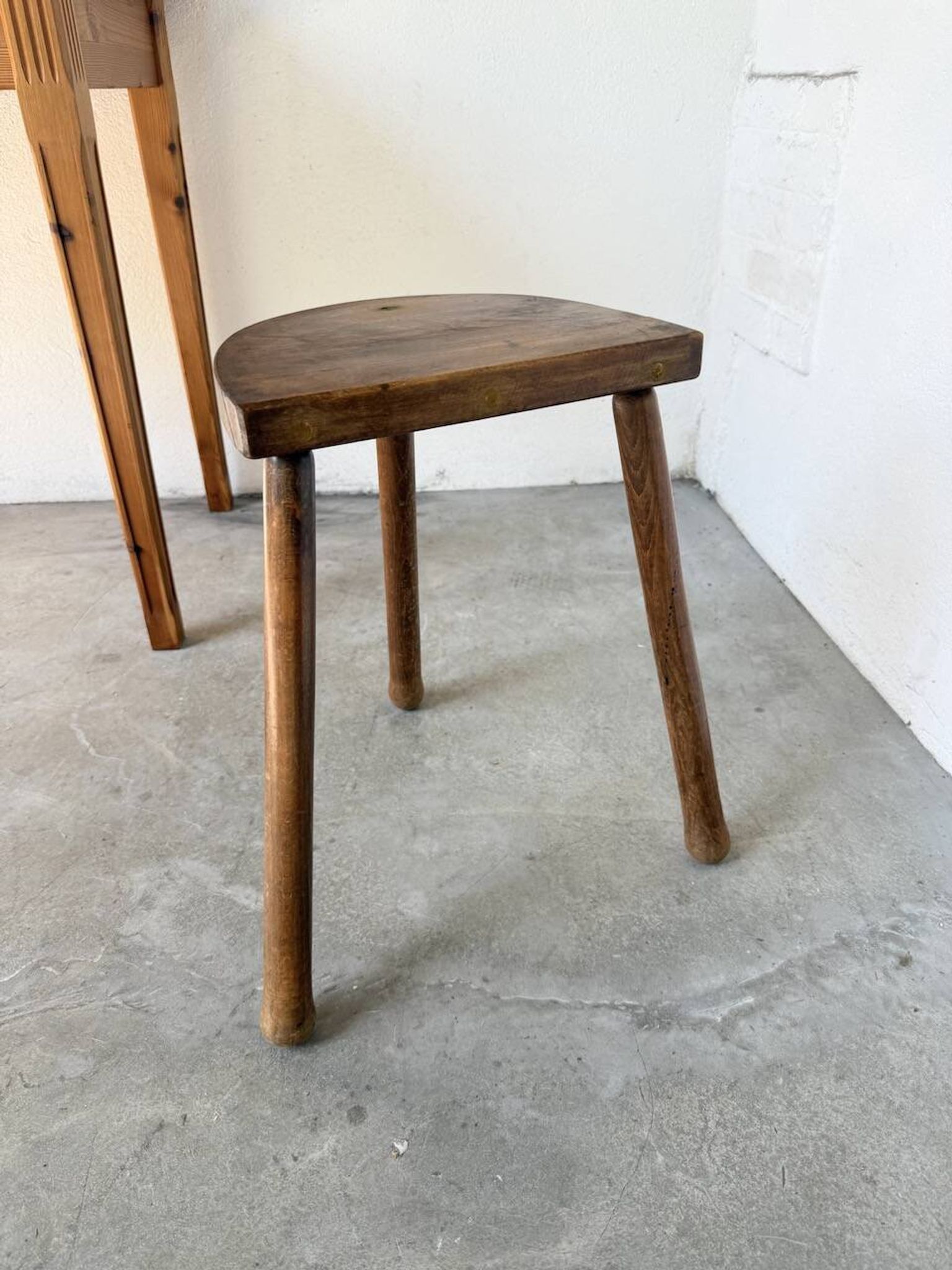 Oak tripod stool 1950