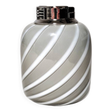 Encendedor de mesa "Tommaso Barbi" de cristal. Italia, 1970s.