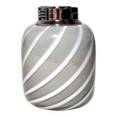 Briquet de table "Tommaso Barbi" en cristal. Italie, années 1970.