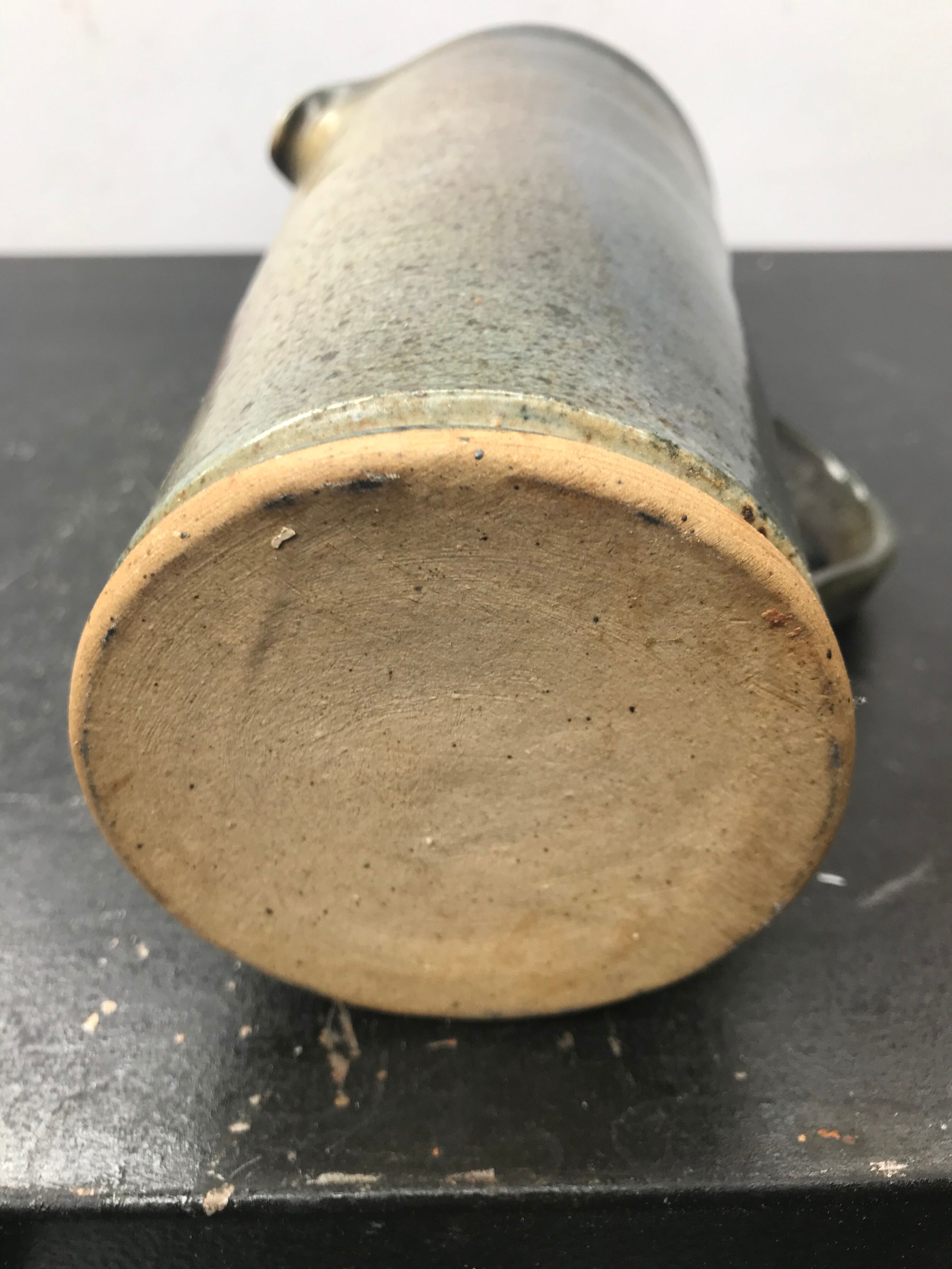 Pitcher blue grey sandstone vintage 70