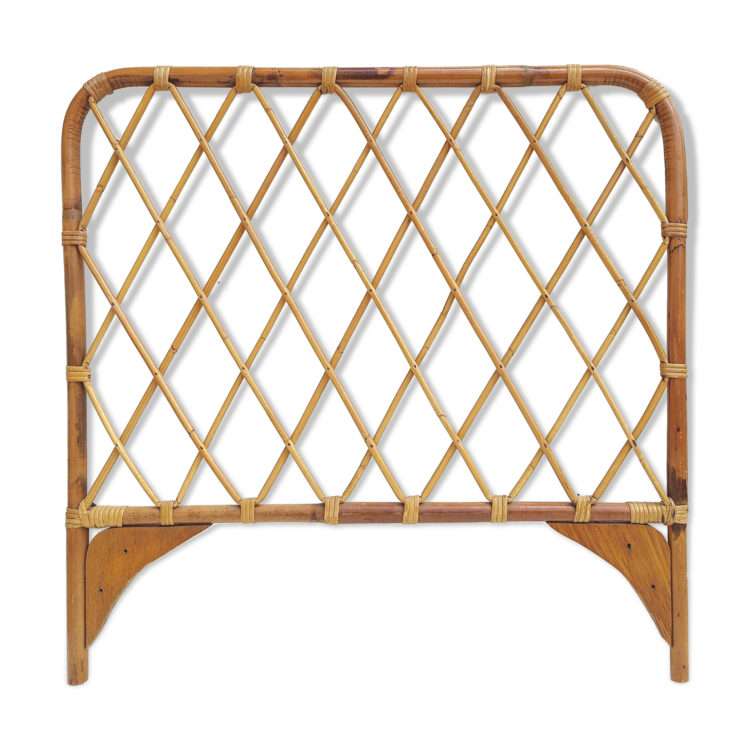 Headboard one place in vintage rattan