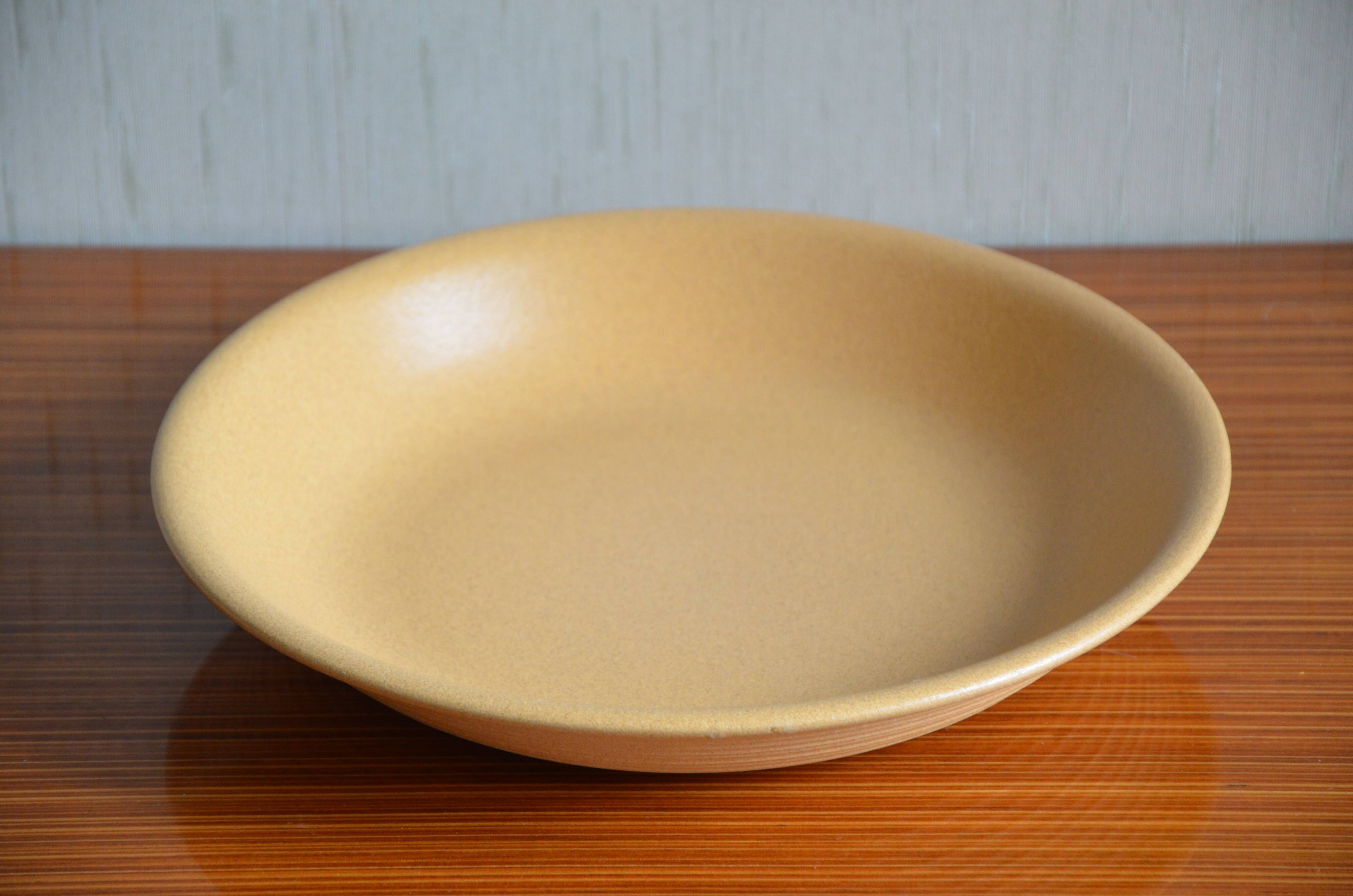 Deep stoneware serving dish