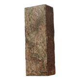 Monolithic vase in natural slate