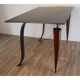 Bureau minimaliste en acier et bois