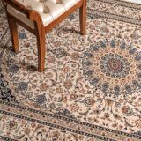 Beige and black persian carpet chaku 200x300 cm