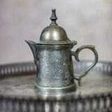 Silver-Plated Coffee Set with Tray, 1920s, Set of 6