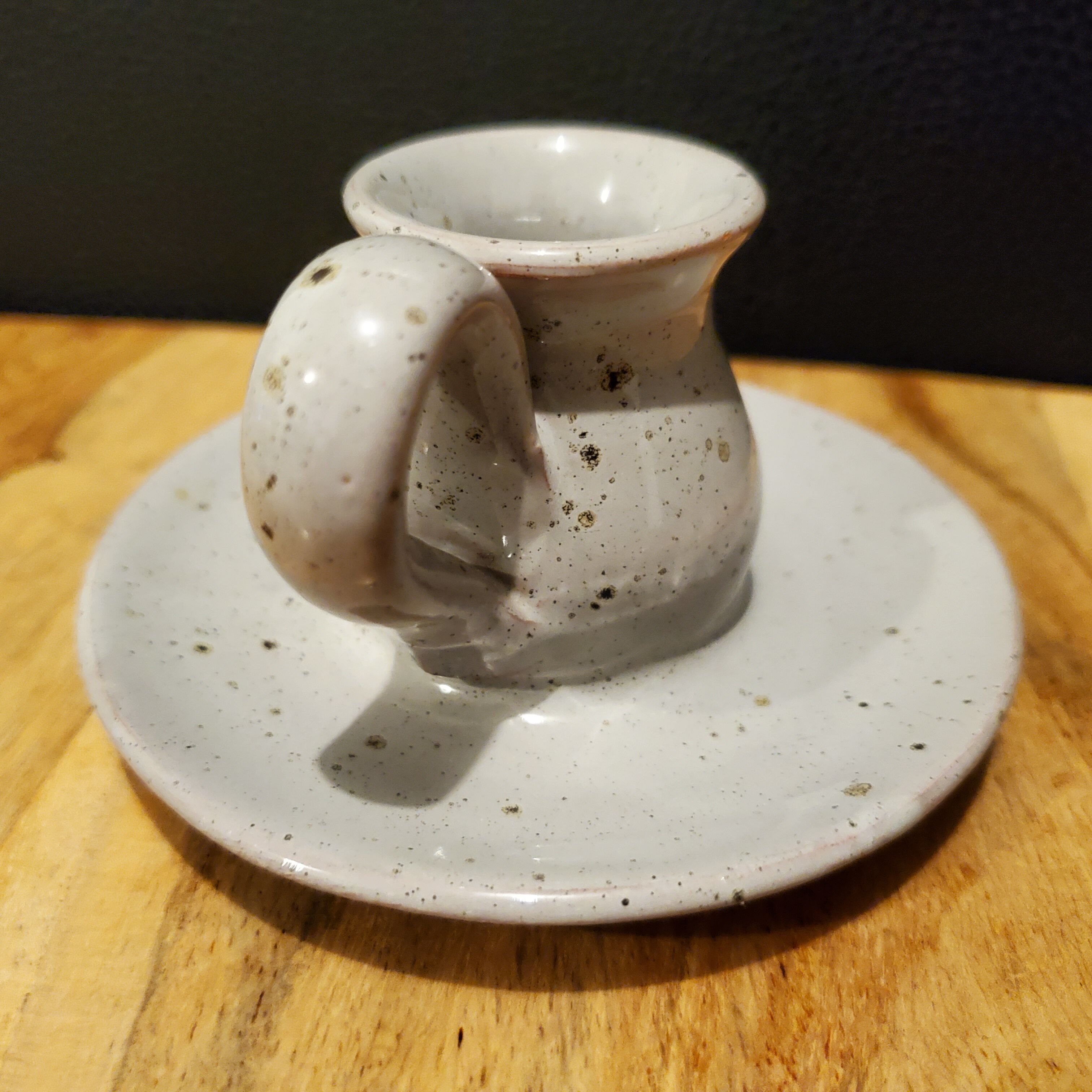 Ceramic candle holder signed Vallauris