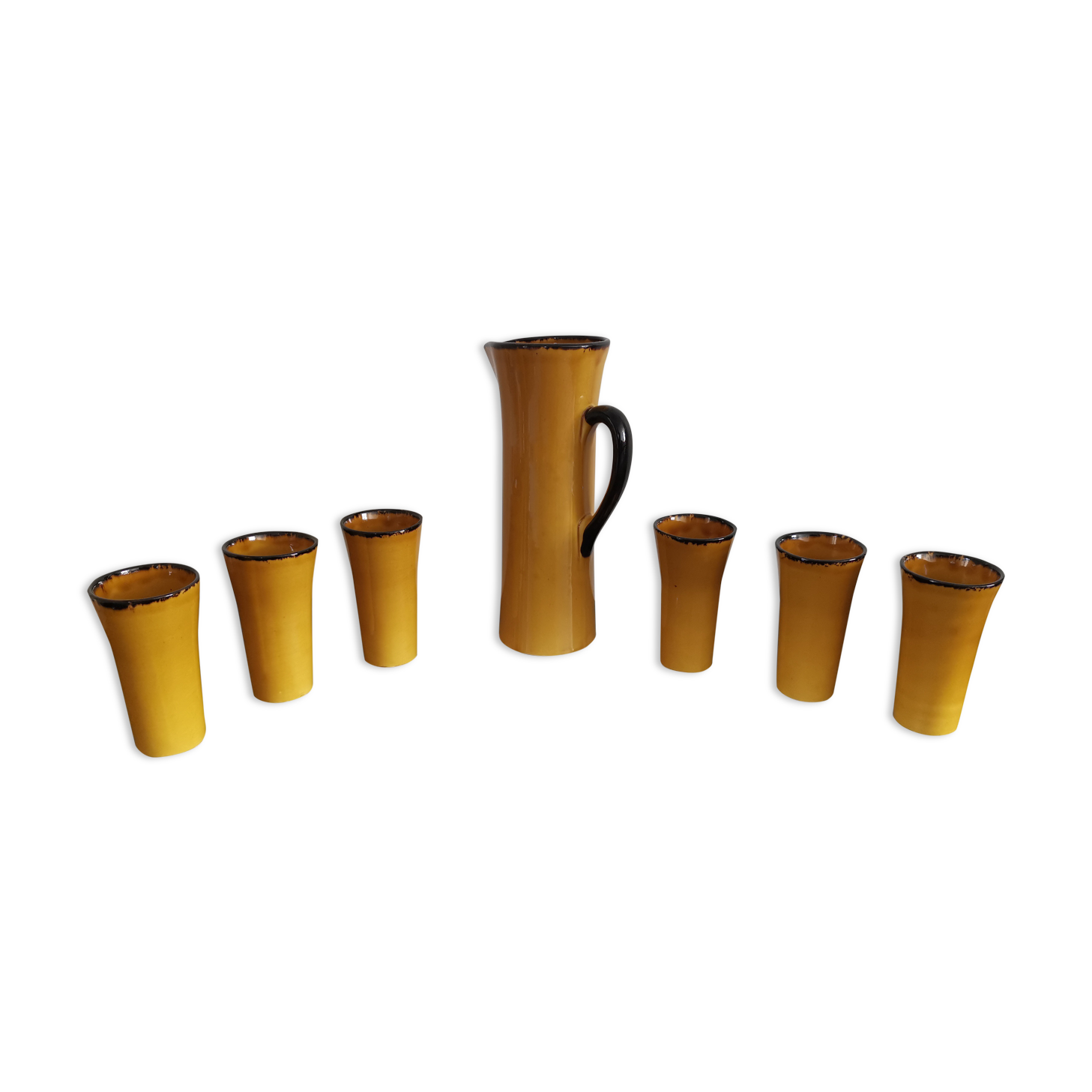 Vintage orangeade service by Claude Paci, Vallauris (Gladys model)
