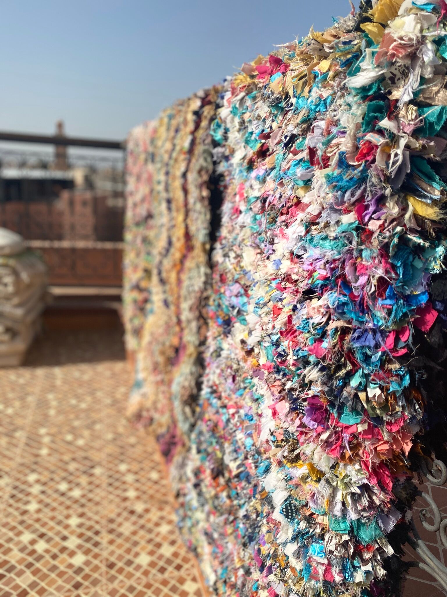 Moroccan carpet boucherouite