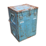 Stool former tin metal blue patina