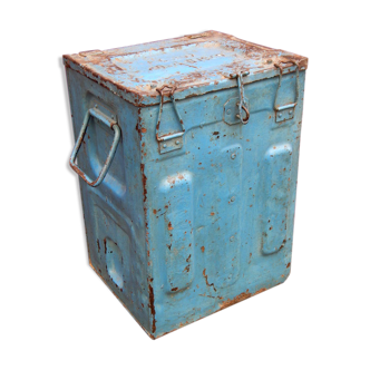 Stool former tin metal blue patina