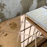 60s coffee table with pink mirror