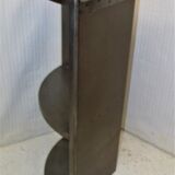 Industrial metal corner shelf