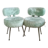 Pair of moumoute armchairs