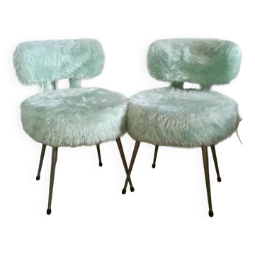 Pair of moumoute armchairs