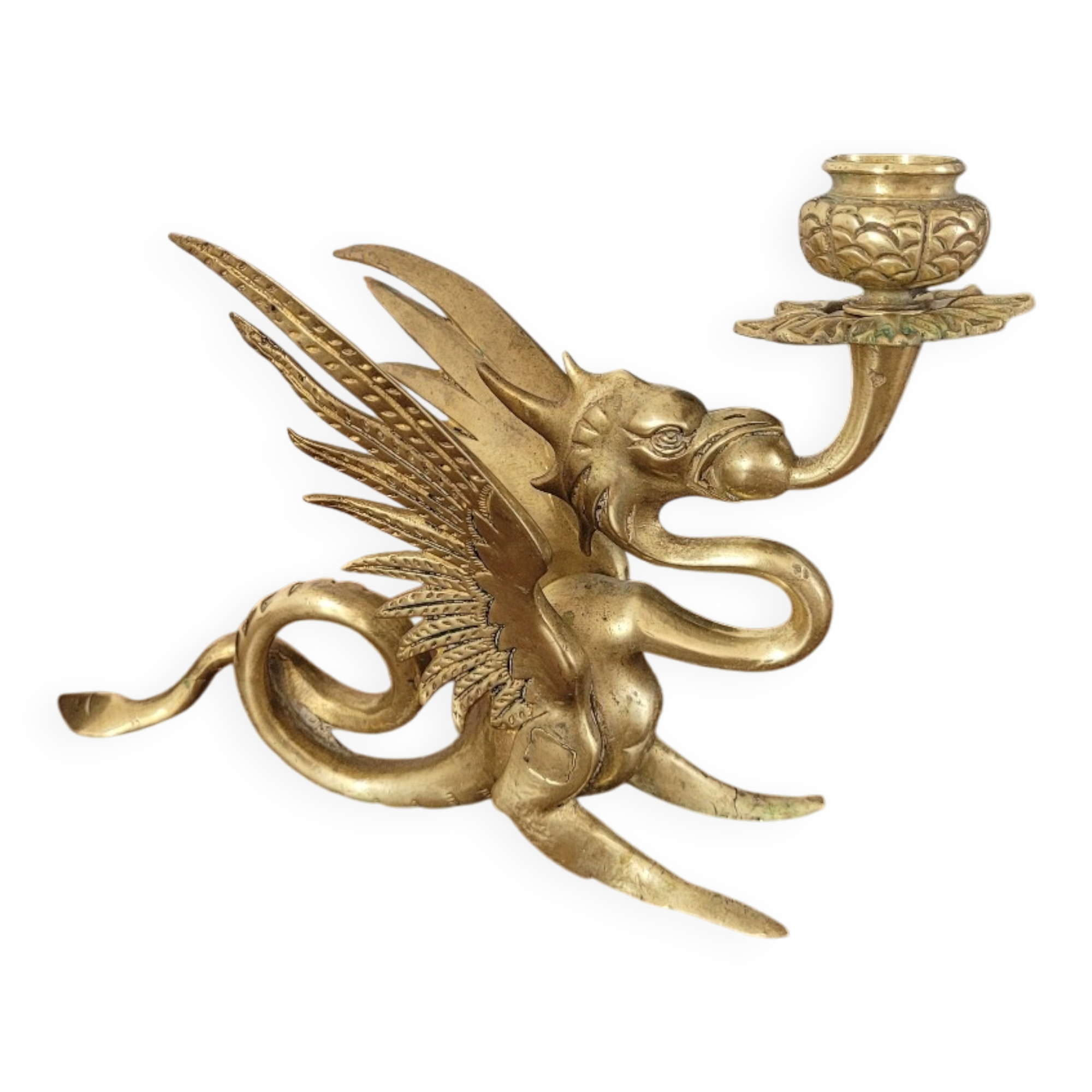 Bronze chandelier dragon no. 1