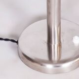 Czech Bauhaus Table Lamp, Designer František Anýž, Nickle-Plated Steel, 1920s