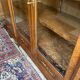 Showcase library in Neoclassical style, 1930, walnut burl and bronze.