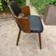 Pair of wooden armchairs