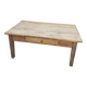 Wooden farmhouse coffee table