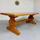 Ancienne table en pin monastère ferme / chalet années 60 vintage XXL