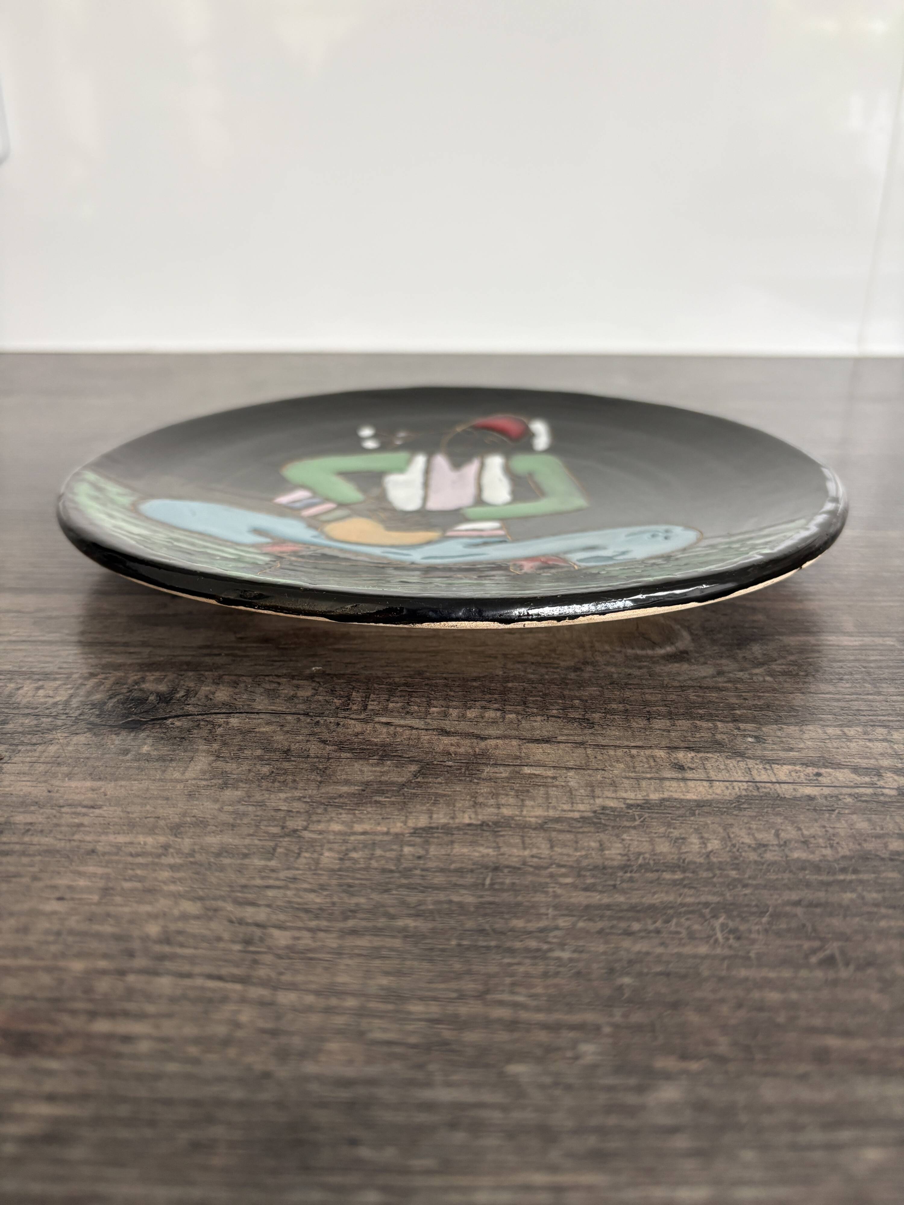 Vintage enamelled plate Nabeul