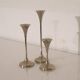 Ensemble de bougeoirs danois en metal 1970